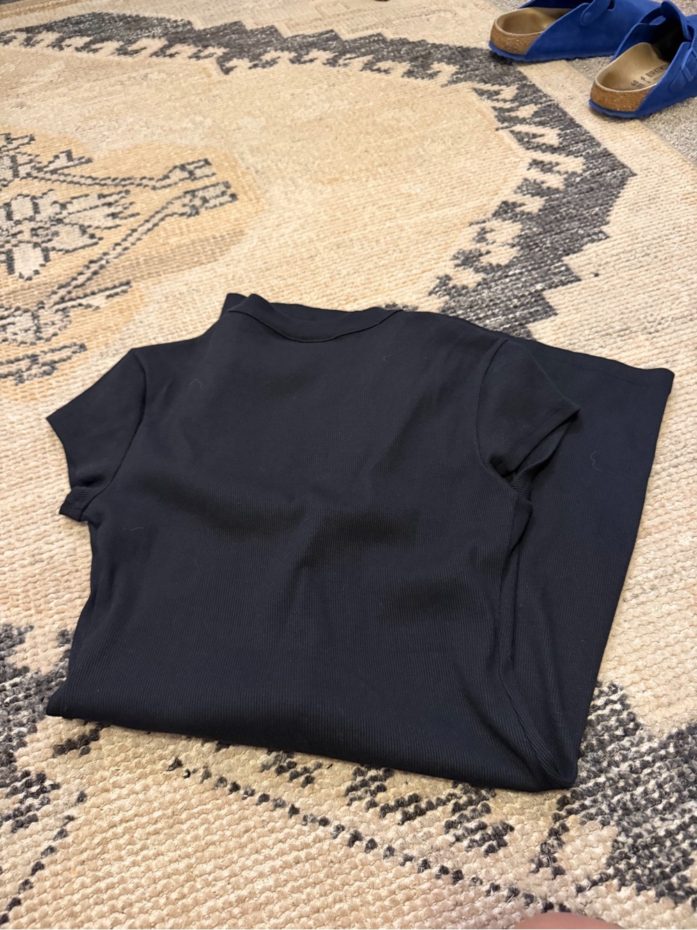 Reformation Black Ribbed Button-Front Mini Dress - Picture 9 of 9